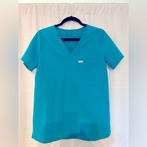 FIGS Catarina scrub top - Size S - teal (limited edition)